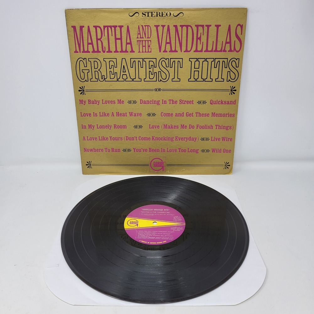 Martha And The‎ Vandellas Greatest Hits Vinyl Record Gordy GS 917 LP Album